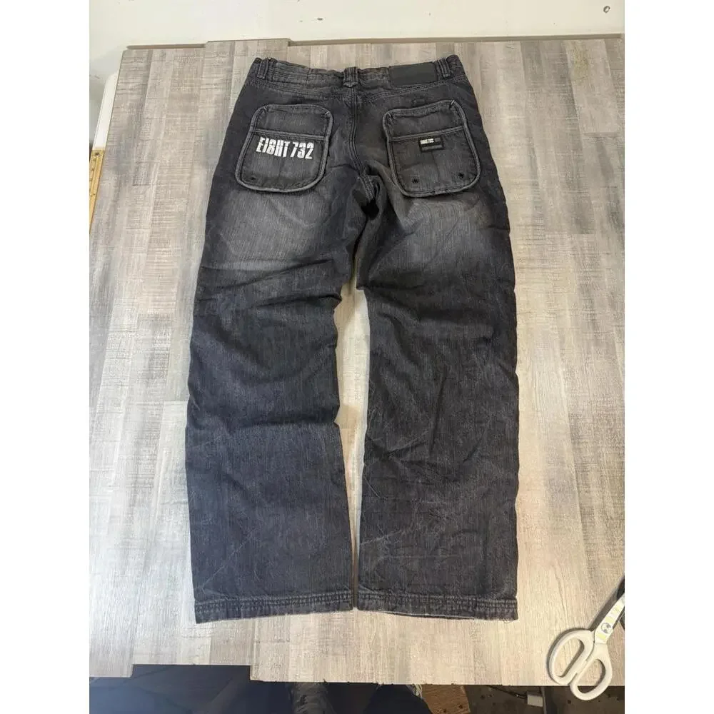 Vintage Y2K Baggy Jeans Eight 732 Jeezy‎ Hip hop Grunge Big Pockets 38x34